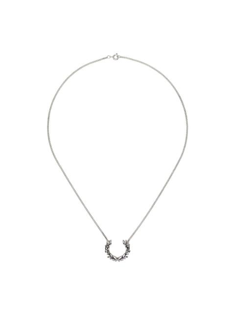 Fred Perry Silver Laurel Wreath Necklace