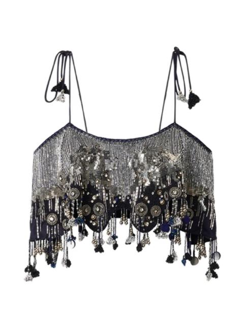 Isabel Marant Liwane sequin-embellishment silk top