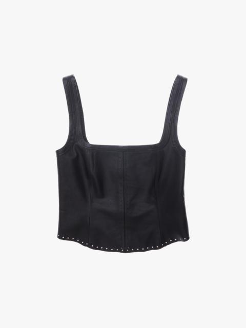 Helmut Lang LEATHER TANK TOP