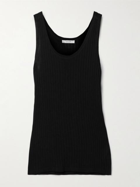 The Row Katara ribbed-knit tank Black