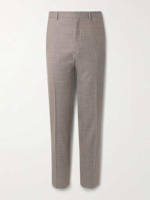 Brioni Slim-Fit Straight-Leg Textured-Wool Suit Trousers Beige