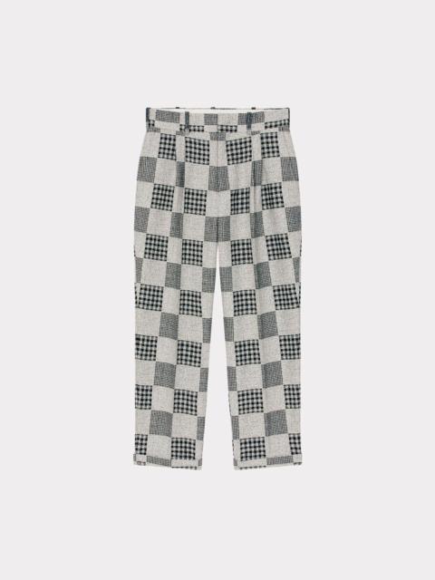 'Patchwork' tailored trousers