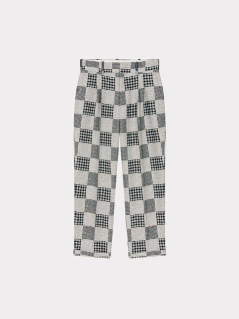 【送料&関税込】Kenzo Wool Suit Trousers KENZO 'Wavy check' suit trousers | REVERSIBLE