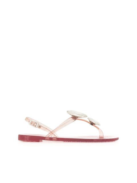CASADEI heart crystal-embellished sandals