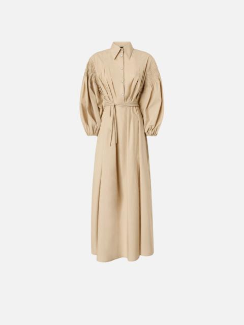 PINKO LONG SHIRT DRESS IN COTTON WITH BELT