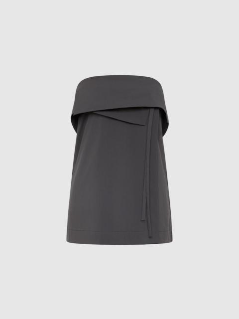 ST. AGNI Strapless Wrap Top - Iron Glaze