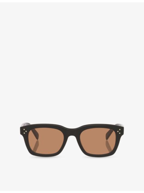 CELINE CL40232I 3-Dots Rectangle-Frame Acetate Sunglasses