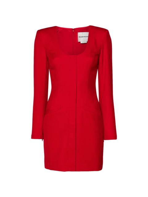 ROLAND MOURET tailoring mini dress