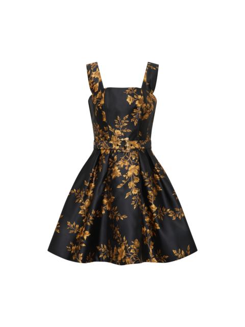 REBECCA VALLANCE Gilded Floral Mini Dress