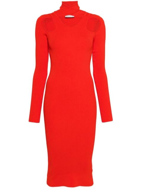COPERNI cut-out ribbed-knit dress