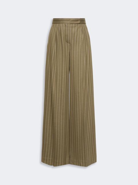 Max Mara RIO Pinstripe jersey trousers - KAKI