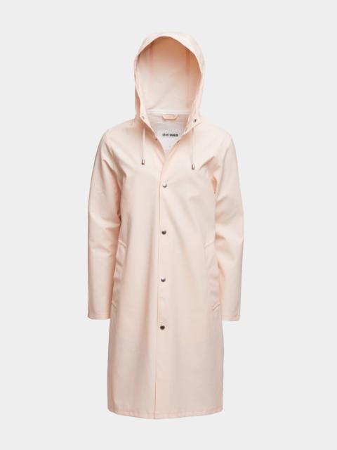 Stutterheim Stockholm Long Print Women Raincoat Peach