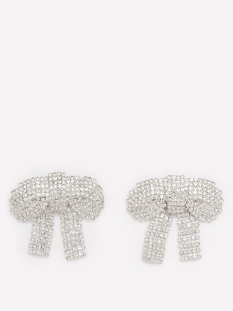 BODEN Jewel Bow Earrings-Clear