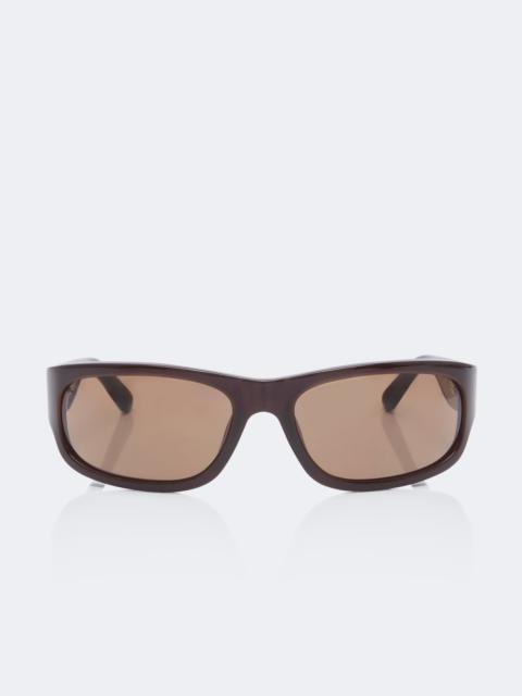 MAGDA BUTRYM Rectangular acetate sunglasses