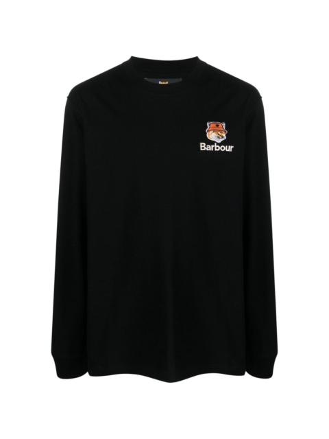 Barbour logo-embroidered cotton sweatshirt