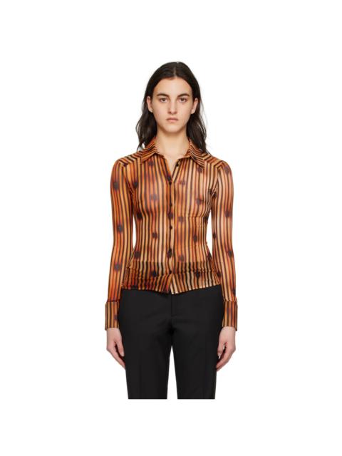 MISBHV Orange Striped Shirt
