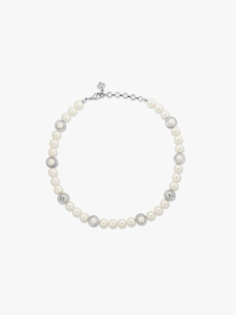 CASABLANCA Sci‑Fi Pearl Necklace