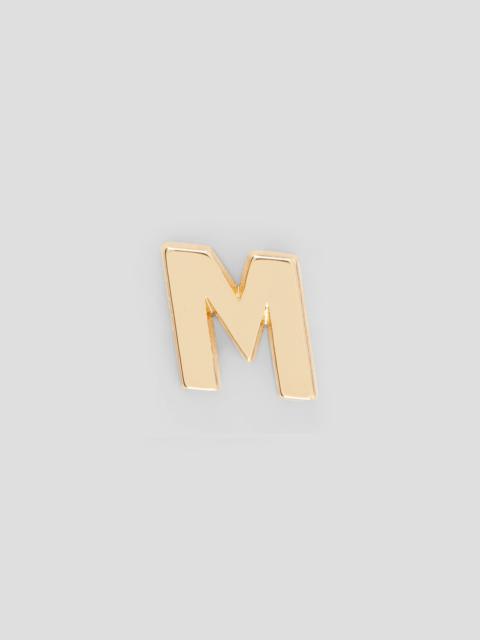 MSGM Single brass M charm
