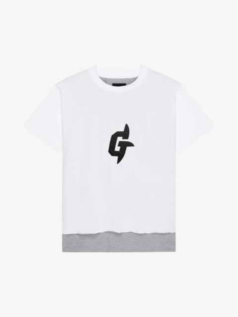 Givenchy G RIDER OVERSIZED CUT & LAYER T-SHIRT IN JERSEY