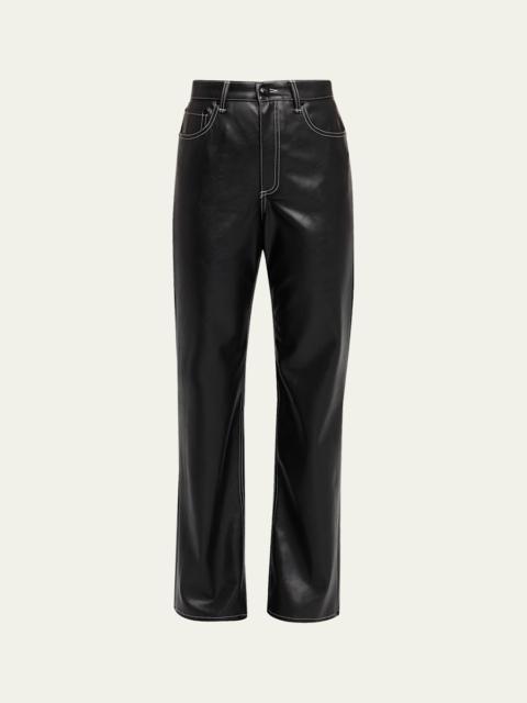 rag & bone Shea Straight Faux-Leather Pants