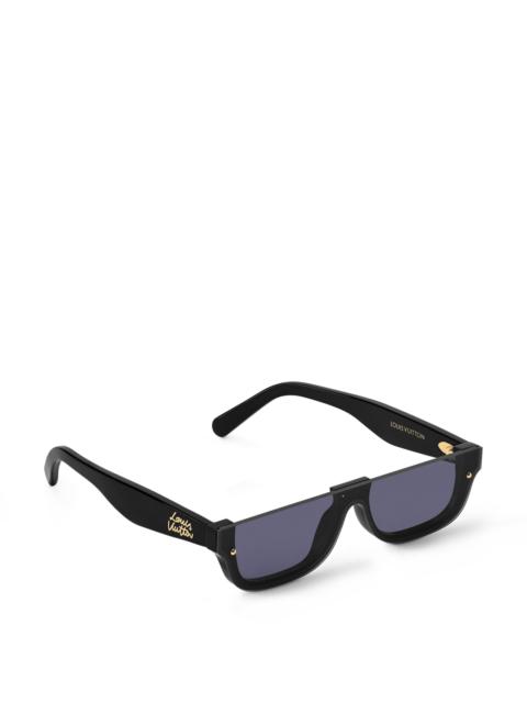 Louis Vuitton LV Script Rectangle Sunglasses