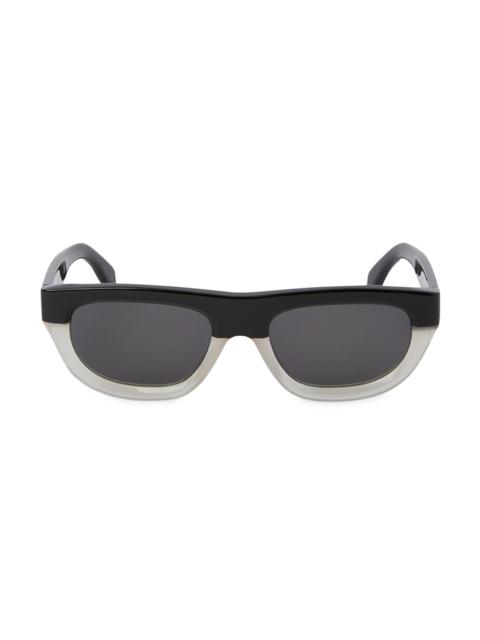 Palm Angels Women's Imperial 53MM Oval Two-Tone Sunglasses - Black