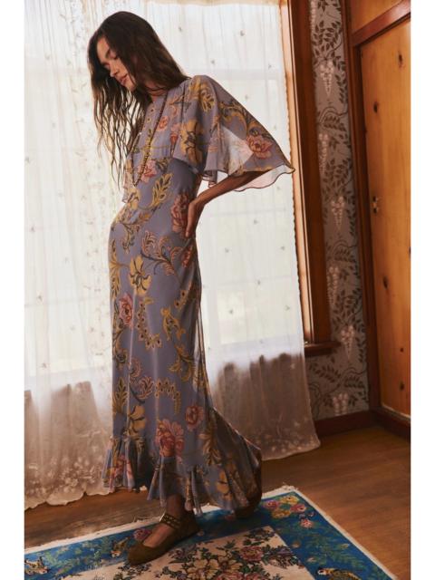 FREE PEOPLE Swan Song Printed Midi Dress
