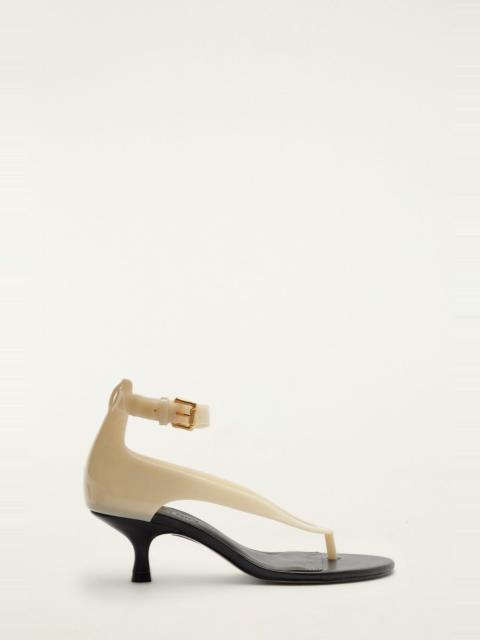 FARM RIO Off-White Jelly Heeled Sandal