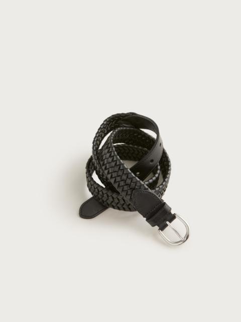 J.CREW Woven elasticated Italian leather belt