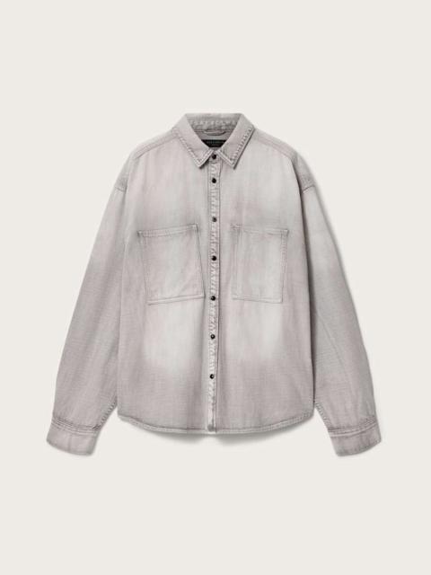 ALLSAINTS AL OVERSIZED DENIM SHIRT