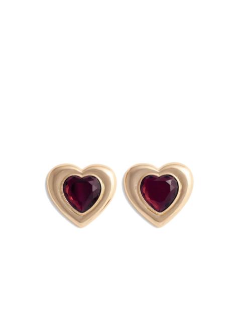 self-portrait heart earrings
