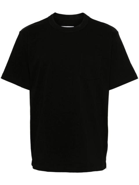 Side Zip Cotton T-Shirt