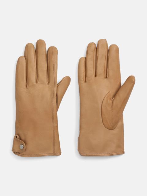 Vince Cashmere-Lined Leather Snap Glove