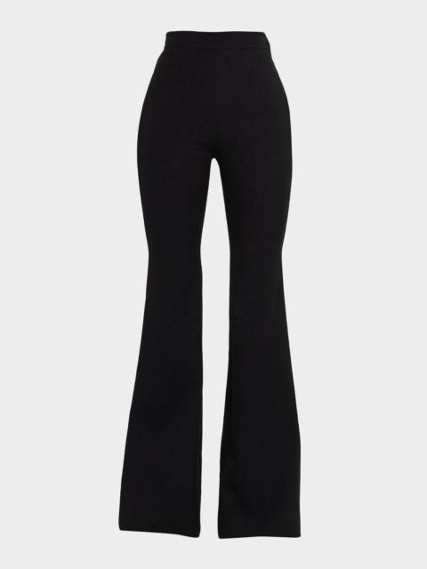 GIAMBATTISTA VALLI High-Rise Shimmering Flared Trousers
