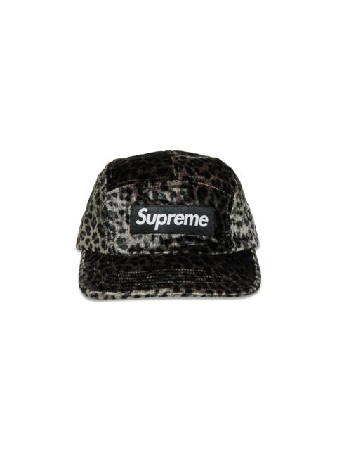 Supreme Leopard Velvet Camp Cap 'Black'