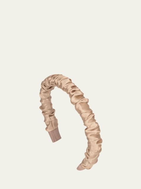 Jennifer Behr Rory Ruched Satin Headband