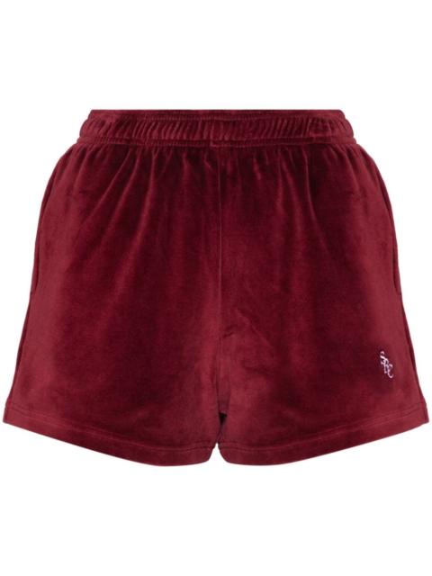 Sporty & Rich SRC velour mini shorts