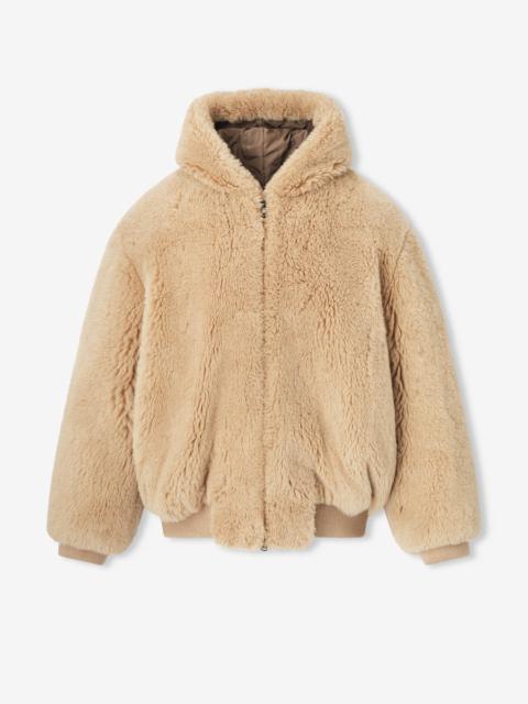 Fear of God Alpaca Hooded Bomber Jacket