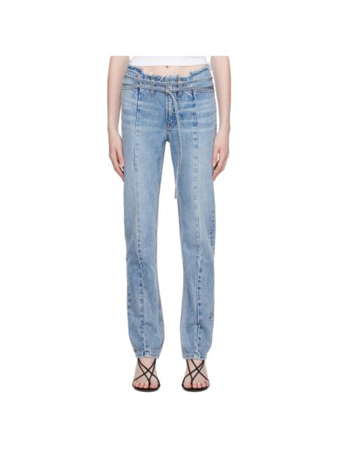 GRLFRND Blue Adriana Jeans