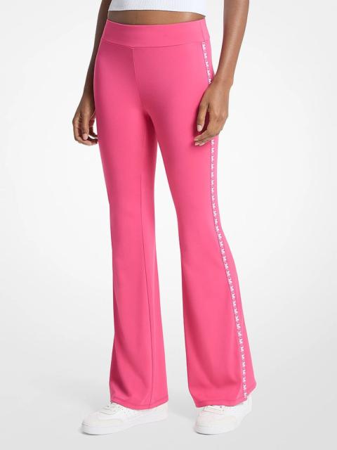 MICHAEL KORS Logo Tape Flared Leggings