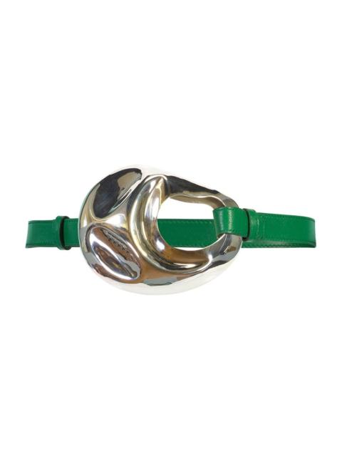 Alejandra Alonso Rojas Leather Belt - Kelly Green