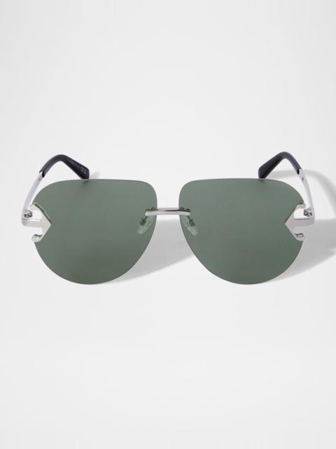 Off-White Men's Alexandria Metal Round Sunglasses