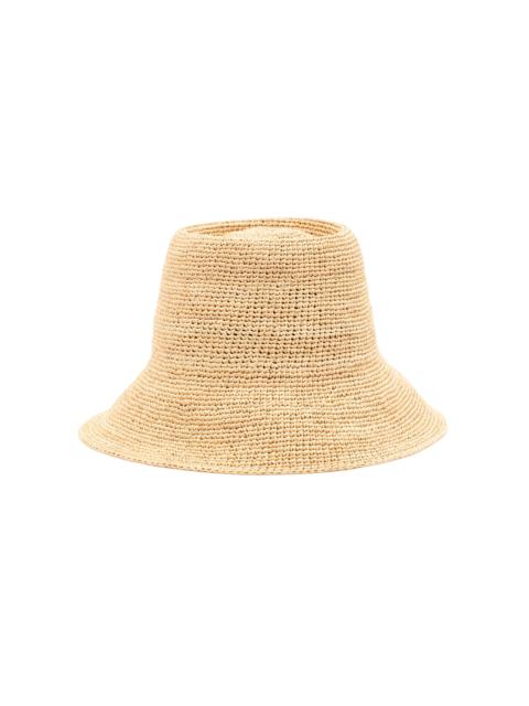 Janessa Leoné Felix Raffia Bucket Hat neutral