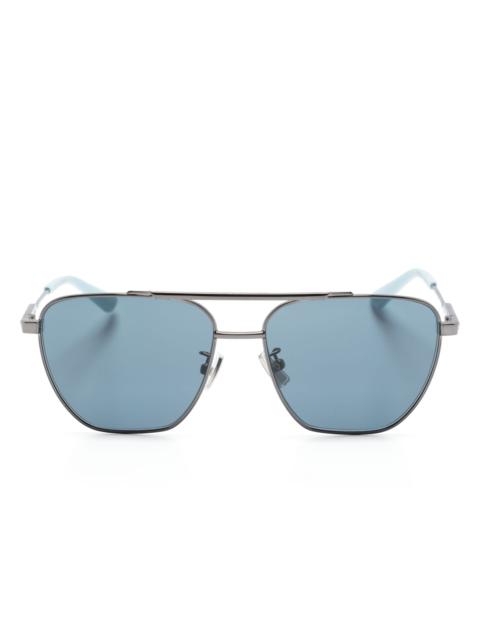Bottega Veneta Grey 1236S Geo Pilot Sunglasses