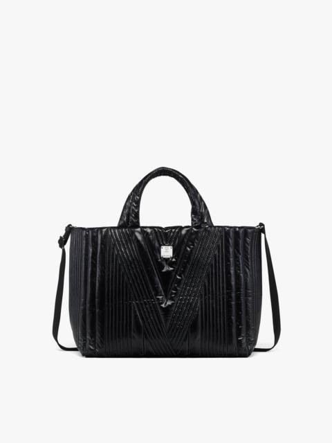 MCM Aren Tote in M Quilted Nylon