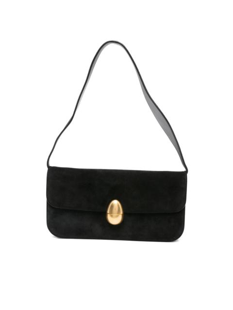 NEOUS clasp-fastening suede shoulder bag