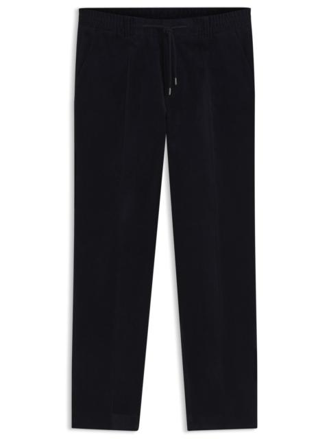 BOSS TAPERED-FIT PANTS IN STRETCH CORDUROY
