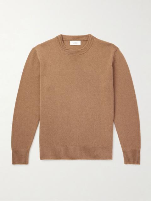 LARDINI Alpaca and Virgin Wool-Blend Sweater Tan