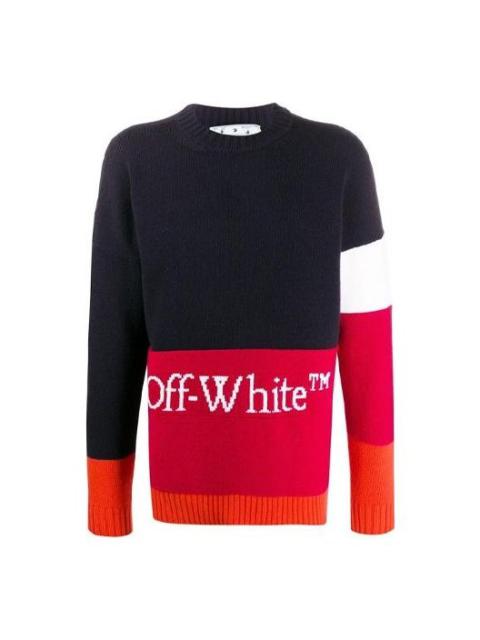 Off-White Men's Off-White Alphabet logo Knit OMHE048E20KNI0014525