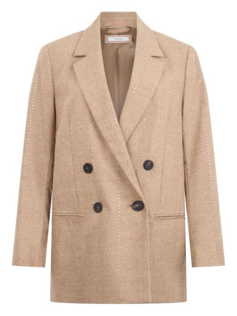 PESERICO double-breasted button blazer